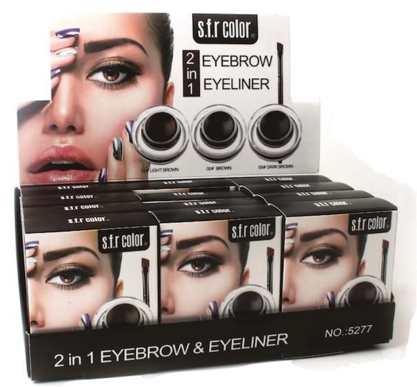 Eyebrow Pomade Dark Brown 2in1 Eyeliner - Image 3