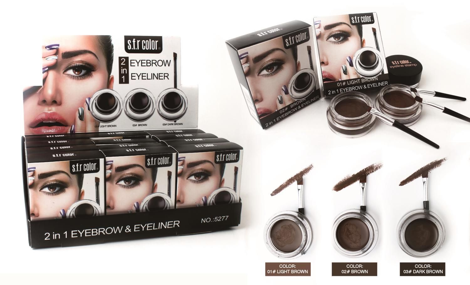 Eyebrow Pomade and Eyeliner 2in1 in Brown - Image 4