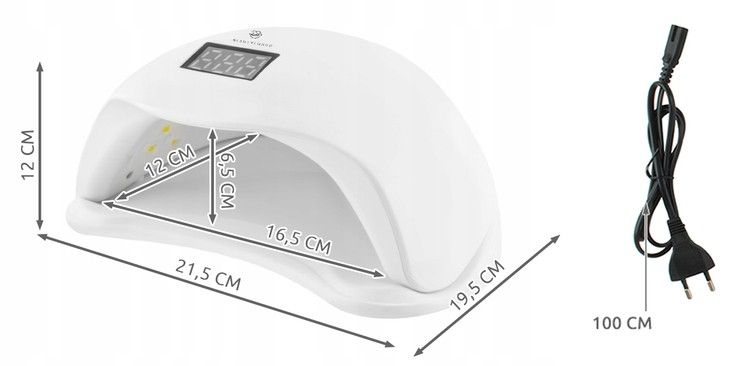 48W UV lamp for gel polish with motion sensor, White - Image 6