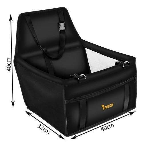 Dog Cat Car Seat, Black - Image 4