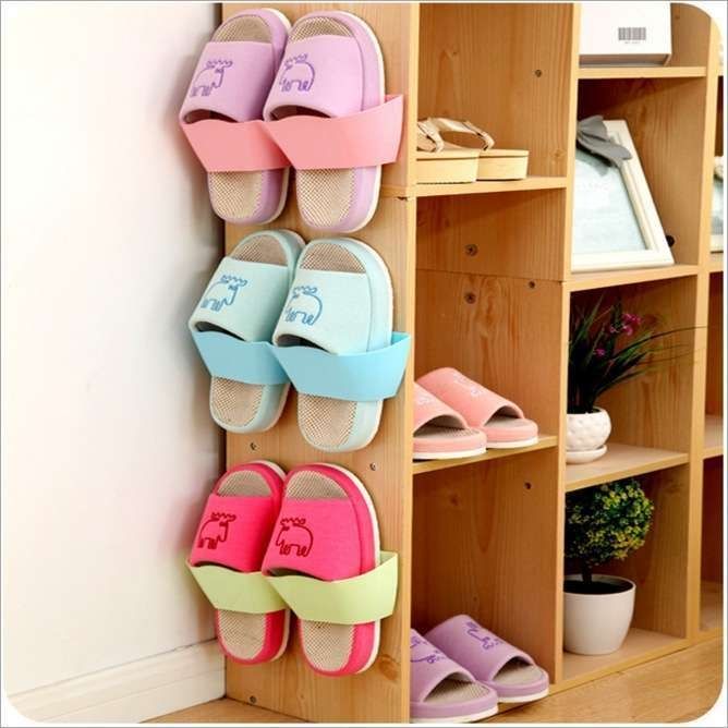 4 pcs Self-Adhesive Shoe Holders, MultiColor - Image 1
