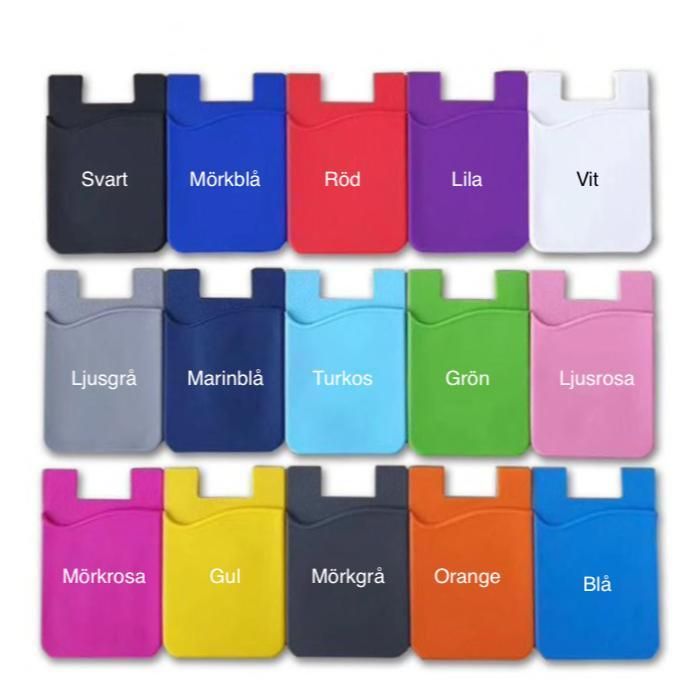 2-Pack Universal Self-Adhesive Mobile Wallet Card Holder, White - Image 2