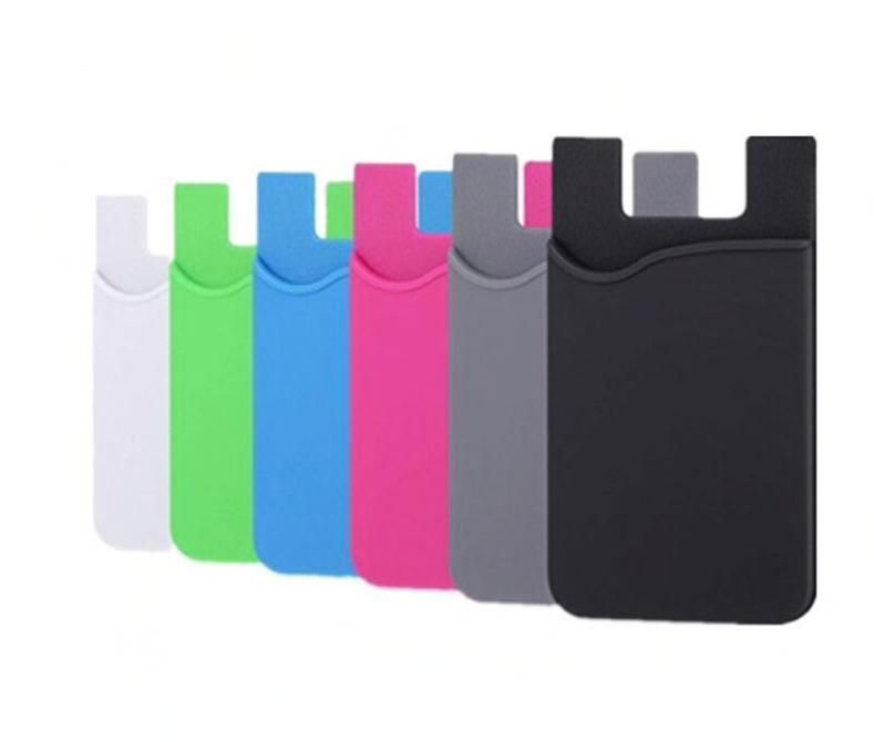 2-Pack Universal Mobile Wallet Card Holder Self-Adhesive, Dark Pink - Image 4