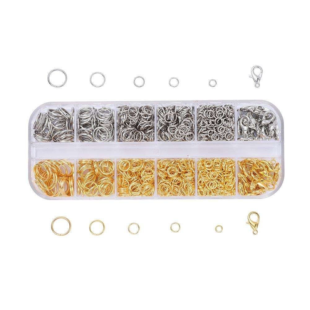 Jewelry Making Kit with Pliers, Wire and Rings - DIY Silver Gold Craft Supplies - Image 2