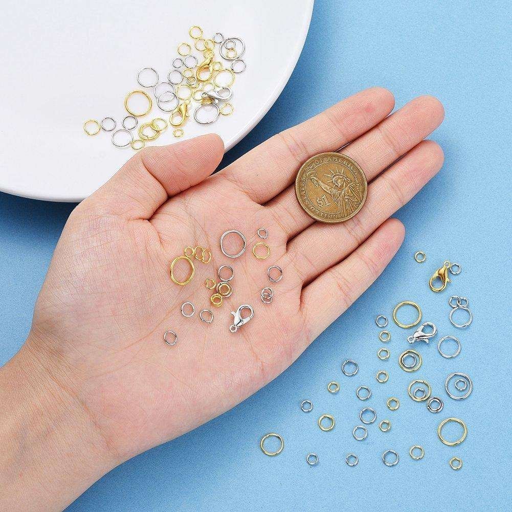 Jewelry Making Kit with Pliers, Wire and Rings - DIY Silver Gold Craft Supplies - Image 6