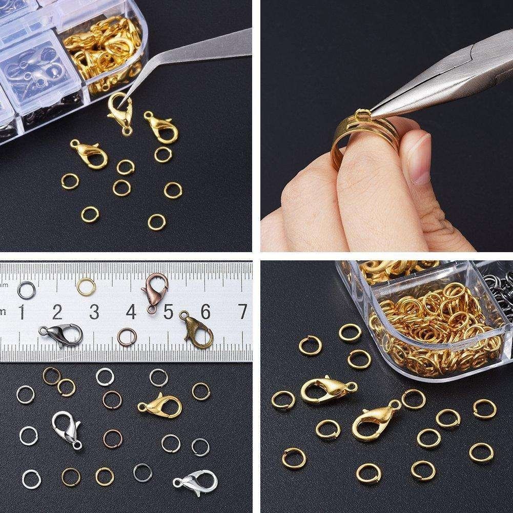 Jewelry Making Kit with Pliers, Wire and Rings - DIY Silver Gold Craft Supplies - Image 8