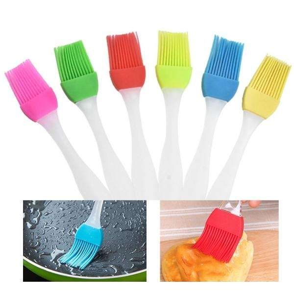 3-pack Silicone Cooking Brush, Bread Baking Brush, MultiColor - Image 1