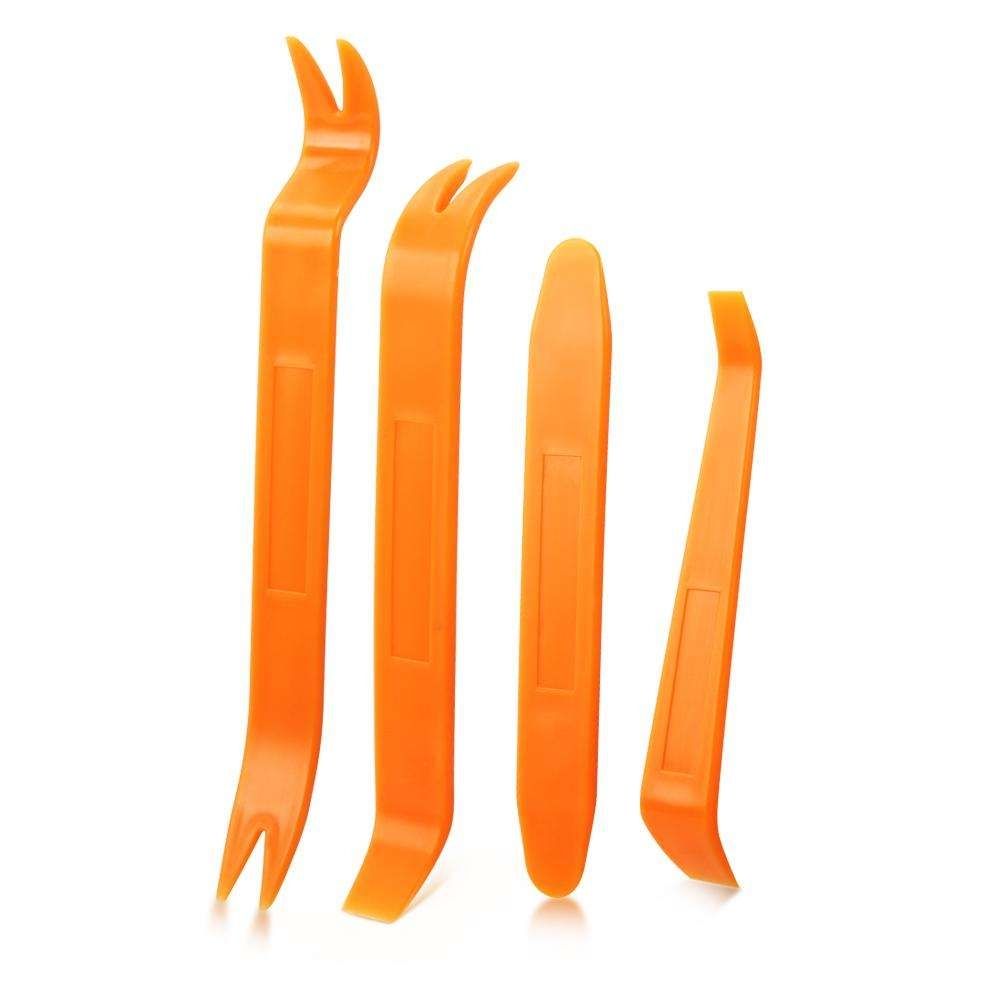 4-pack Car Panel Removal Tools, Orange - Image 1