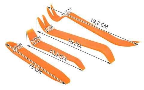 4-pack Car Panel Removal Tools, Orange - Image 7