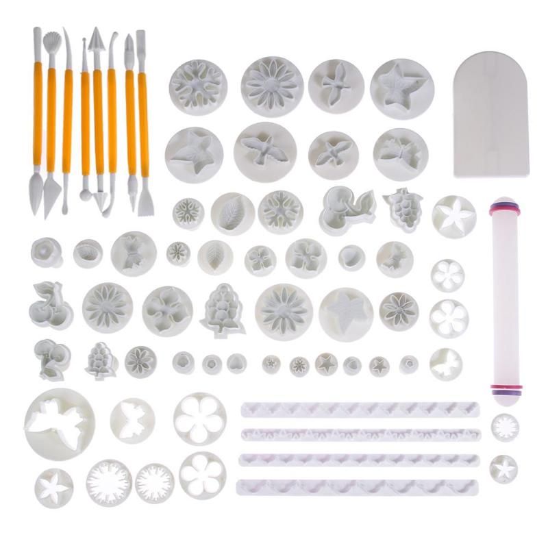 68pcs Baking Tools, Cake Decorating Utensils, White - Image 2