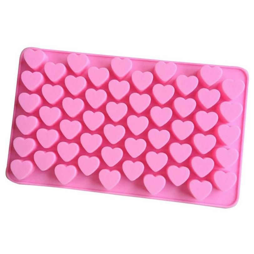 55 Hearts Ice Chocolate Jelly Mold, Pink - Image 2