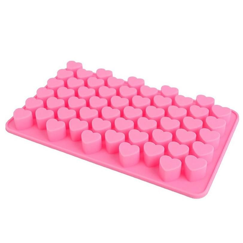 55 Hearts Ice Chocolate Jelly Mold, Pink - Image 3