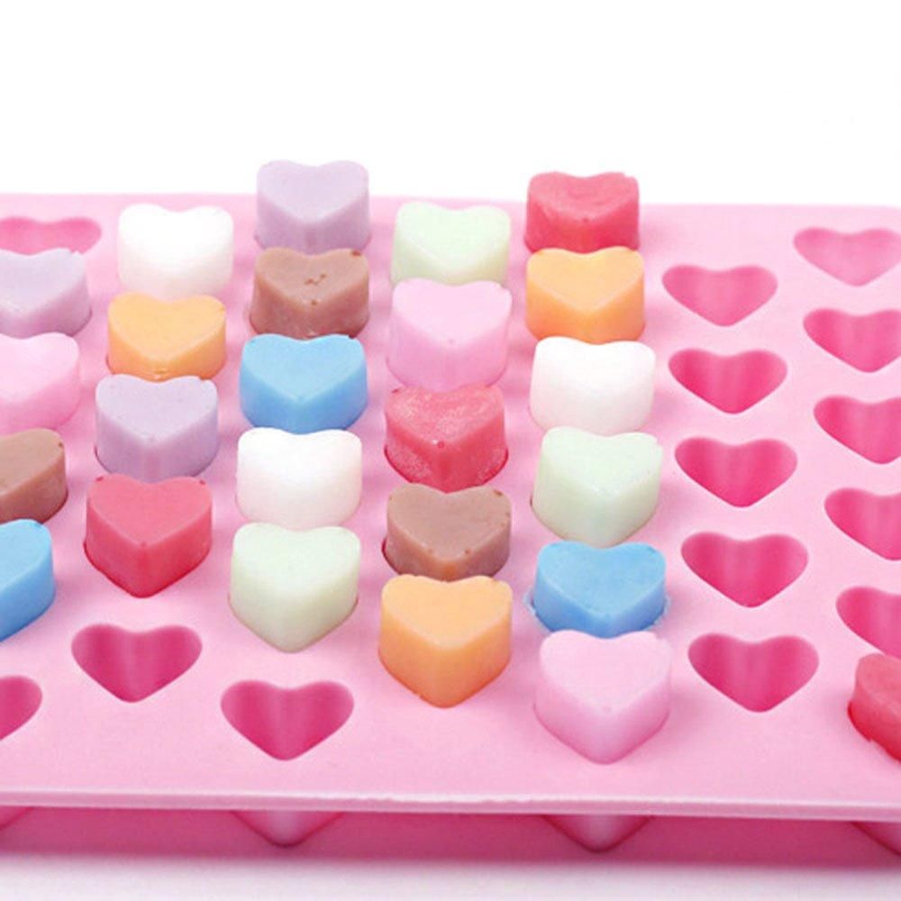 55 Hearts Ice Chocolate Jelly Mold, Pink - Image 4