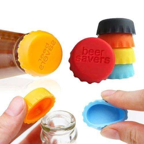 Beer saver vacuum sealer stopper, 6-pack, MultiColor for beer lovers - Image 1