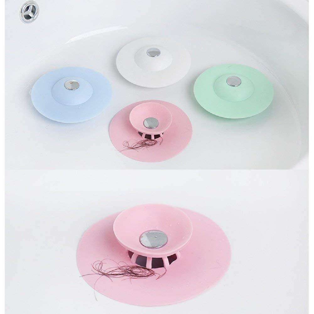 4 Pcs Hair Trap Stopper for Bathtub and Sink, White - Image 8