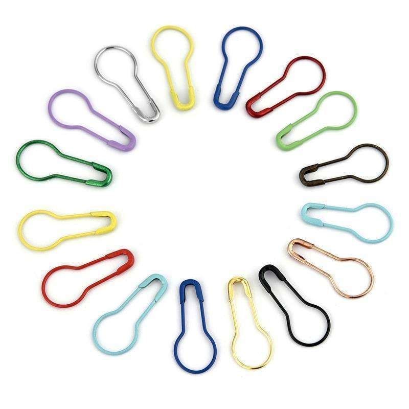 100 Metal Stitch Markers, MultiColor - Image 2