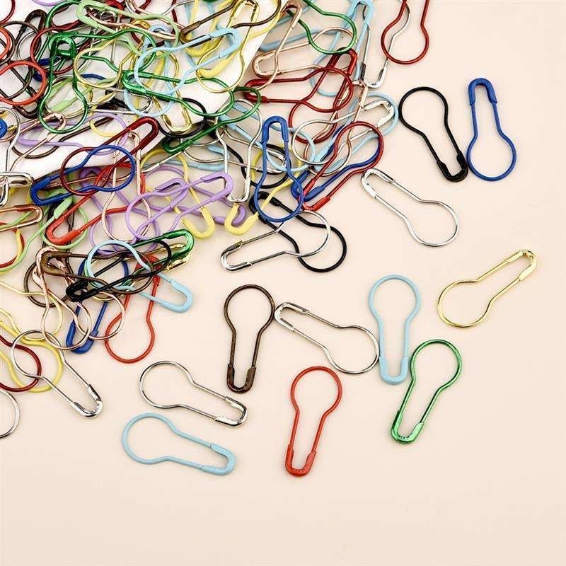 100 Metal Stitch Markers, MultiColor - Image 3