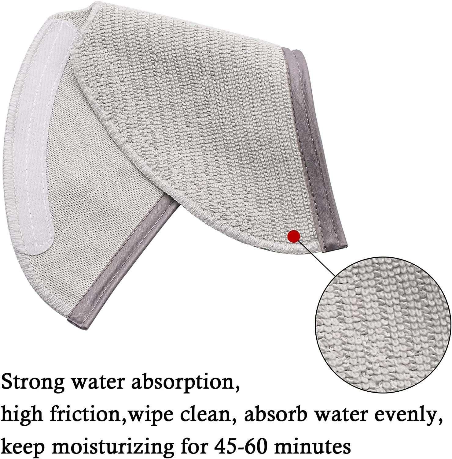 5pcs Reusable Mop Cloths for Xiaomi Roborock, Beige - Image 2