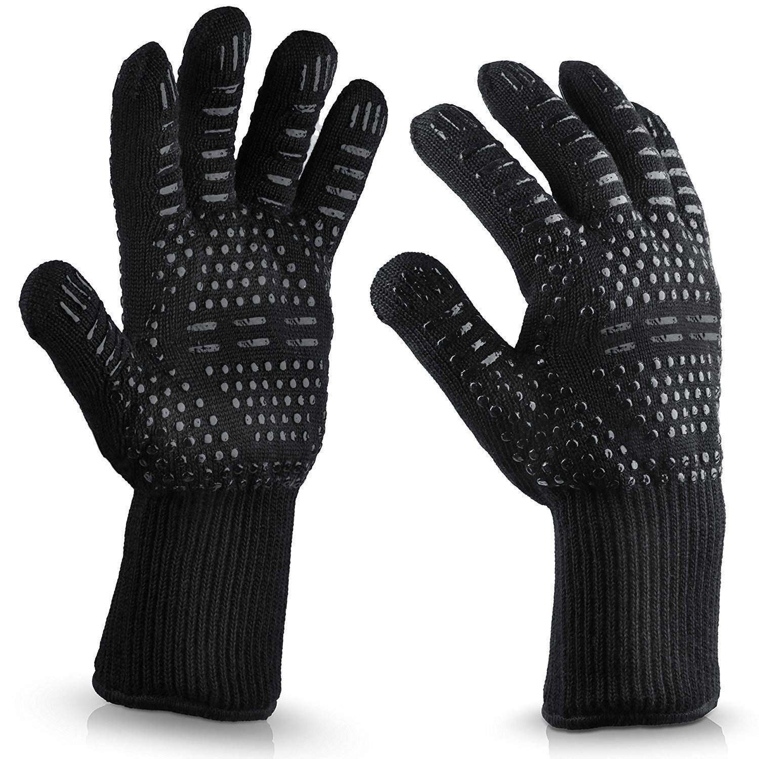 2-pack Grill Pot Mitt with Super Grip, Black - Image 1