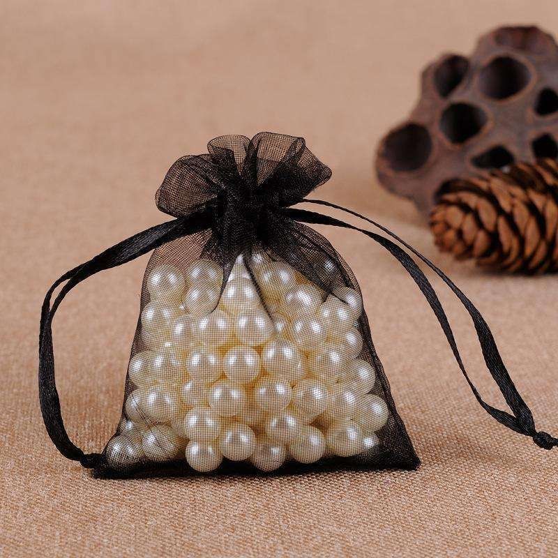100pcs Organza Bags, 9x7cm - Hand-Sewn Multicolor Gift Bags for Wedding Party Favors - Image 4