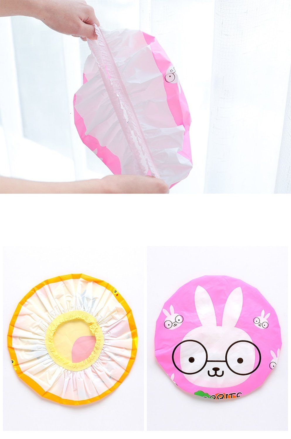 5PCS Waterproof Swimming Cap and Shower Cap - Image 7