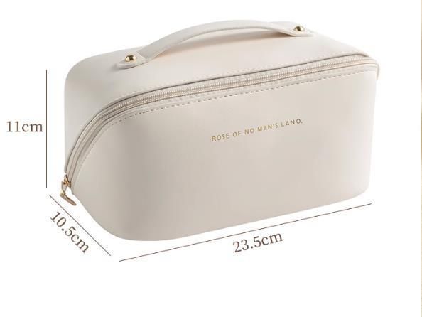 Black Spacious Toiletry Bag for Travel, Makeup Bag - Image 2