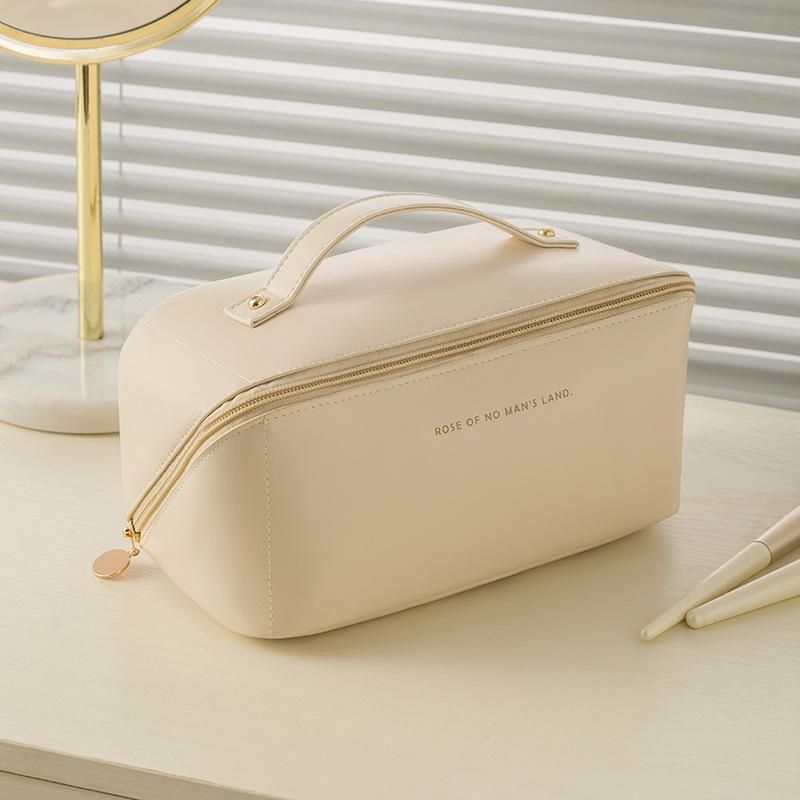 Black Spacious Toiletry Bag for Travel, Makeup Bag - Image 3