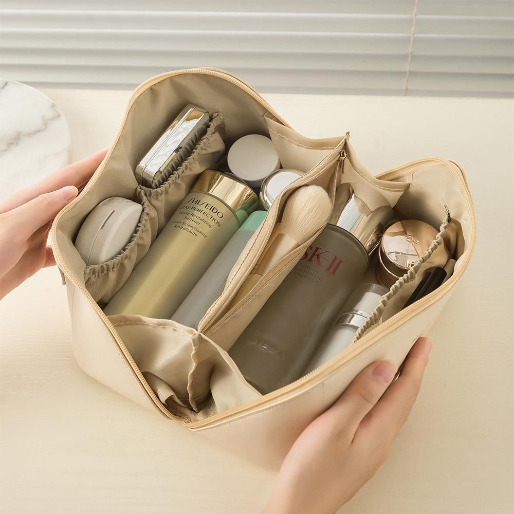 Black Spacious Toiletry Bag for Travel, Makeup Bag - Image 6