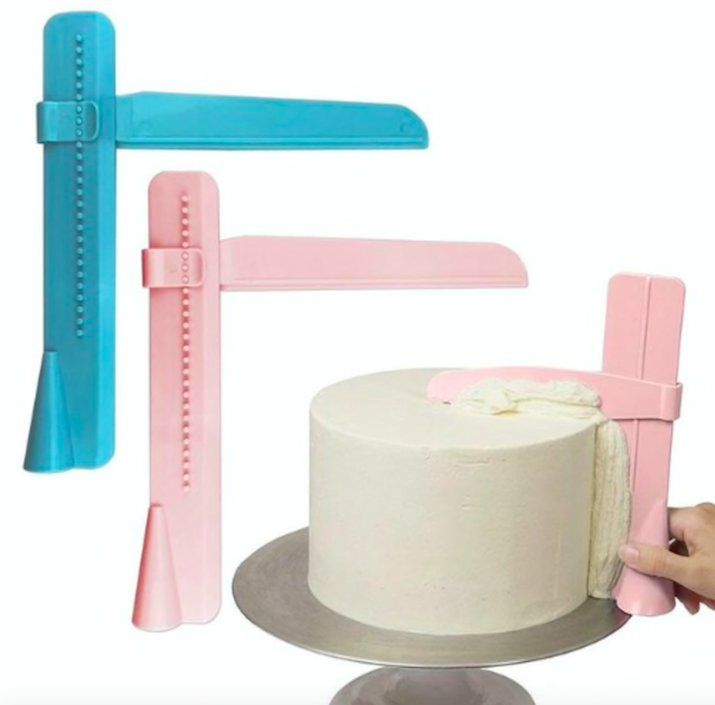 Cake Smoother Baking Tool Pink - Image 1