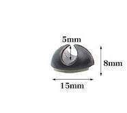 6-Pack Self-Adhesive Round Cable Holders, Black - Image 5