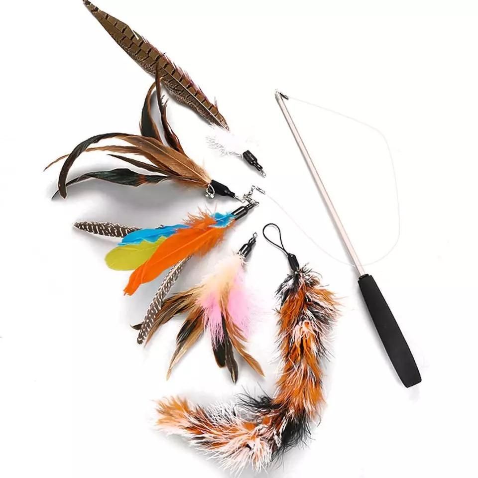 5pcs MultiColor Cat Toys with Springs, Telescopic - Image 2