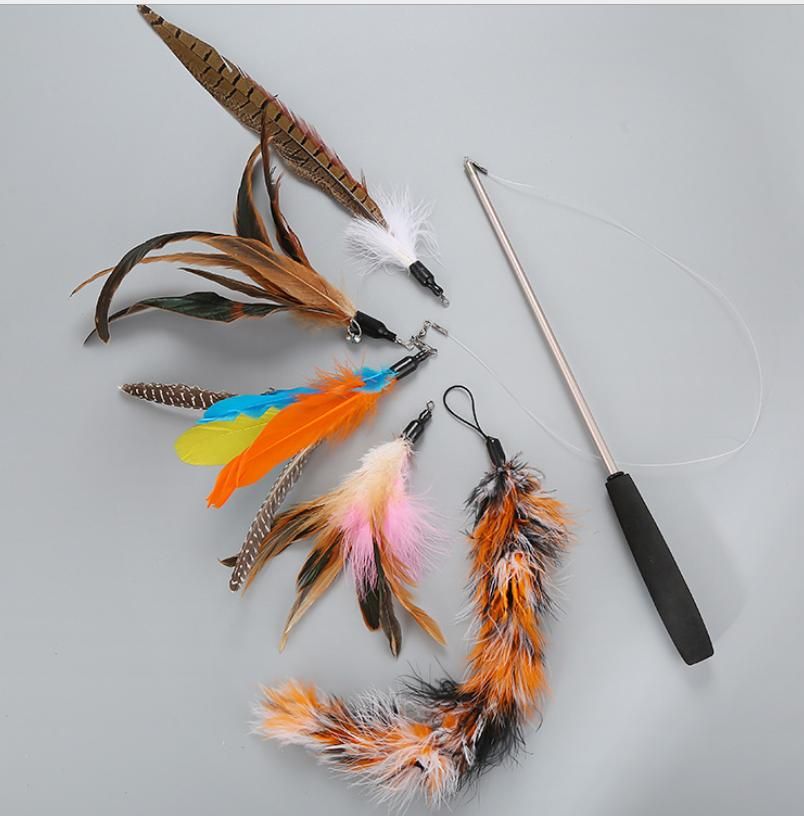 5pcs MultiColor Cat Toys with Springs, Telescopic - Image 7