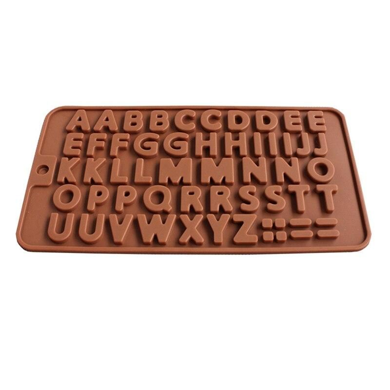 Alphabet Chocolate Mold, Letters Ice Mold, Praline Mold, Brown - Image 2