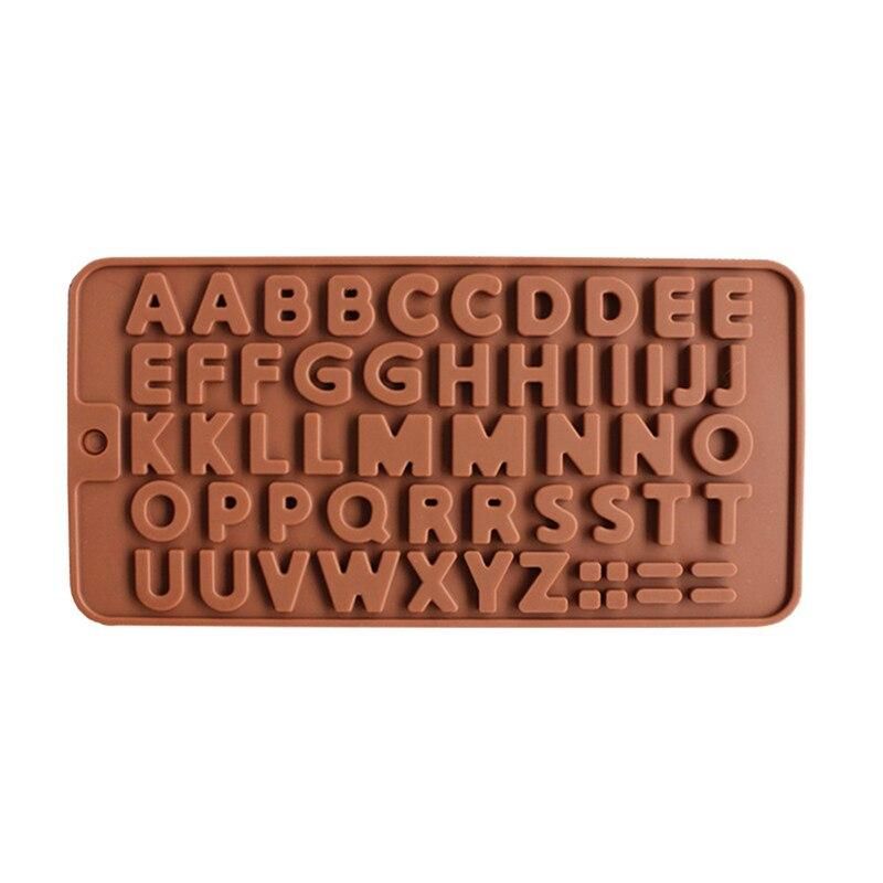 Alphabet Chocolate Mold, Letters Ice Mold, Praline Mold, Brown - Image 3