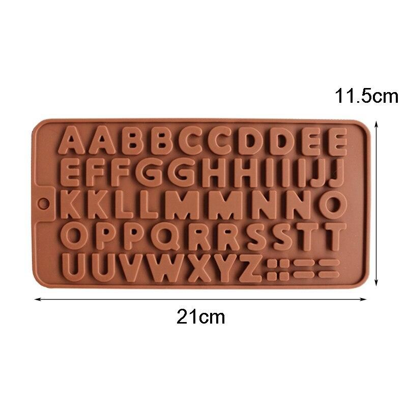 Alphabet Chocolate Mold, Letters Ice Mold, Praline Mold, Brown - Image 4