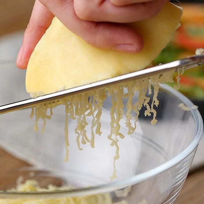 Stainless steel grater, silver - Image 2