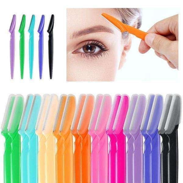 6-pack Eyebrow and Beard Trimmer Knife, MultiColor - Image 1