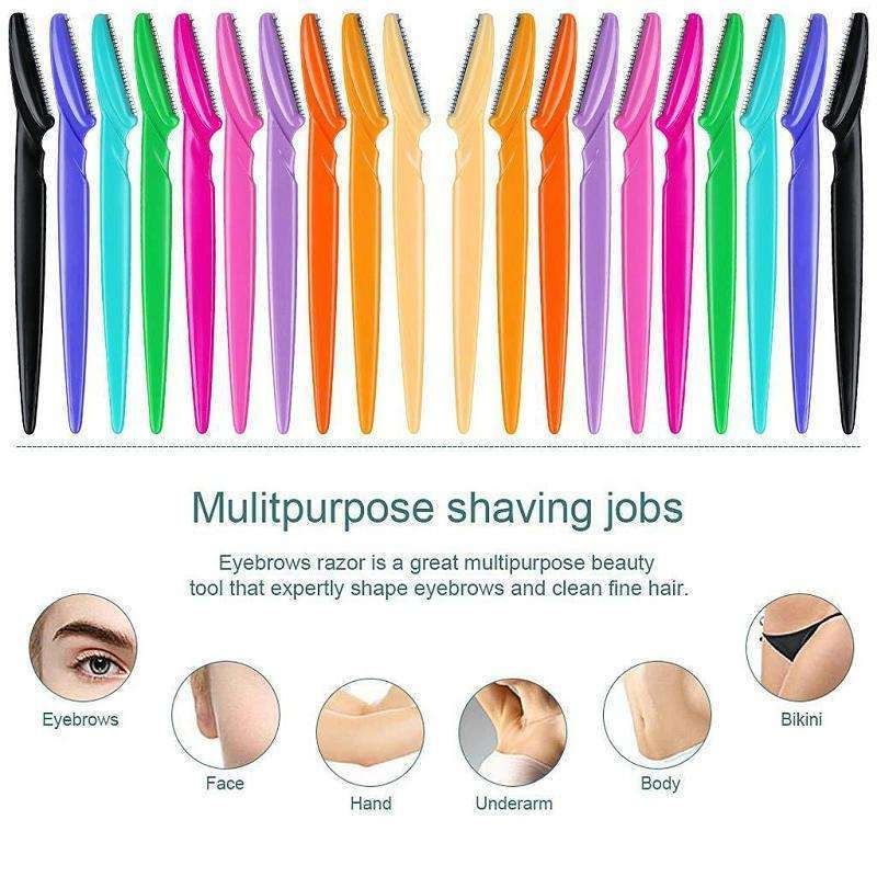 6-pack Eyebrow and Beard Trimmer Knife, MultiColor - Image 2