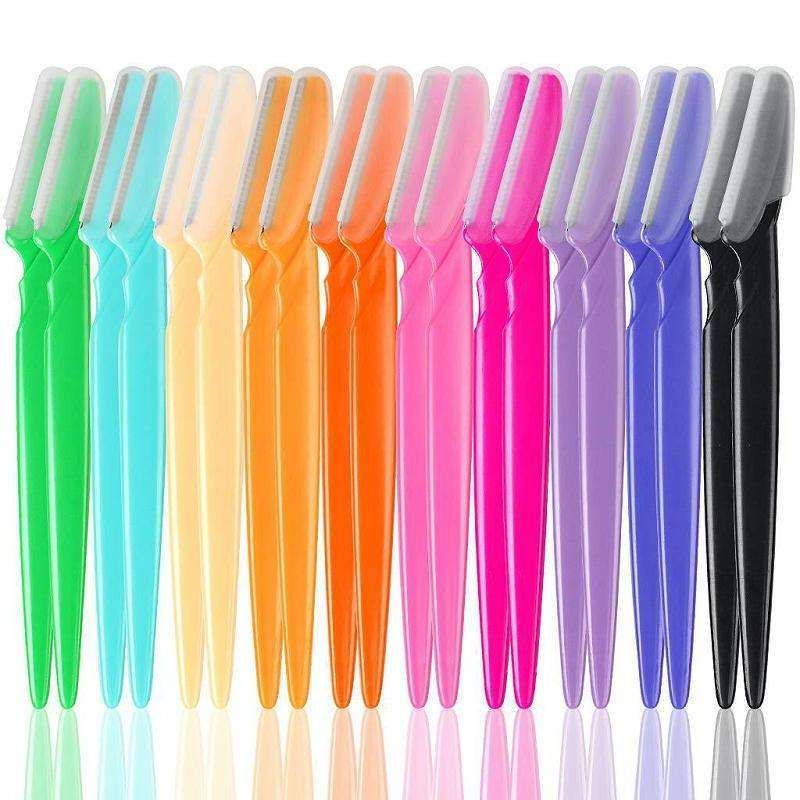 6-pack Eyebrow and Beard Trimmer Knife, MultiColor - Image 3