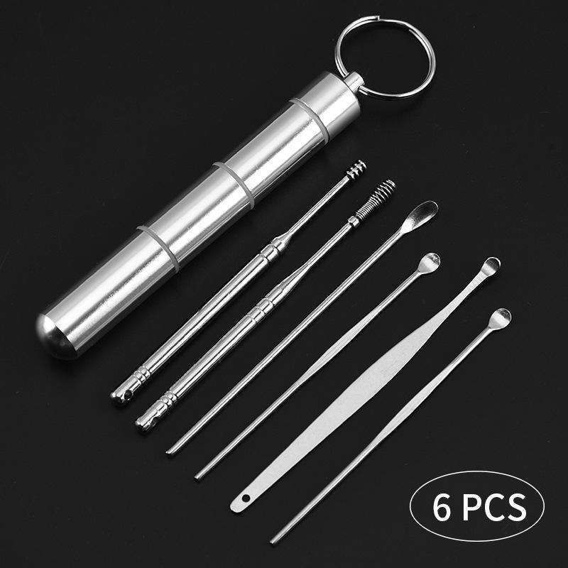 Earwax Removal Kit Stainless Steel Silver - Image 7