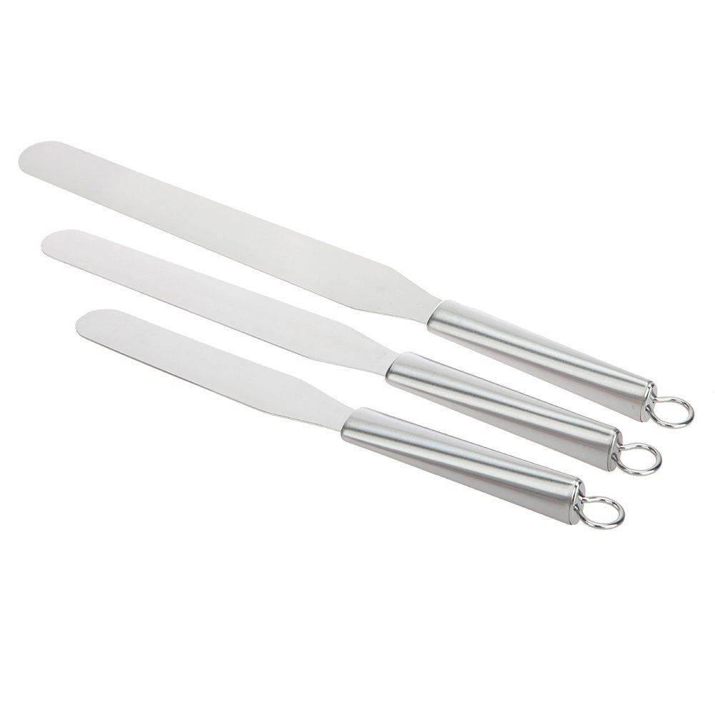 37.6cm Palette Knife Spatula Cake Decorations, Silver - Image 2