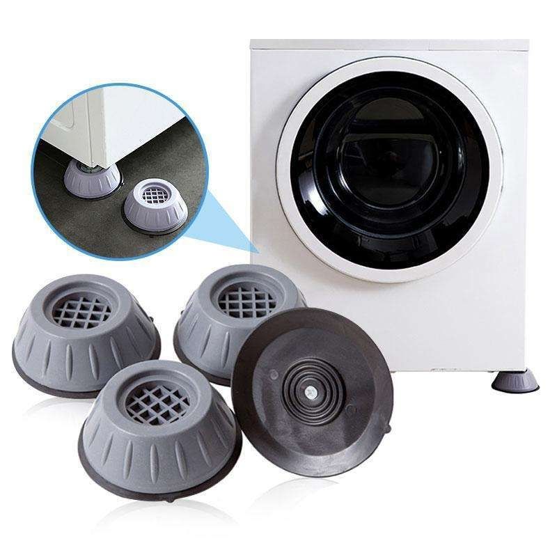 Washing Machine Vibration Dampers, Grey, 4-Pack, Compatible with Bosch Samsung LG - Image 1