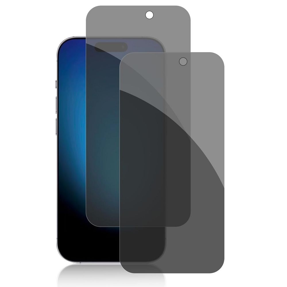 2pcs iPhone 13 Pro Privacy Screen Protector, with iPhone 13 Pro - Image 1