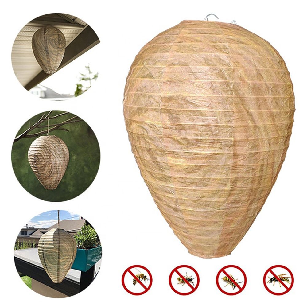6pcs Non-Toxic Paper Wasp Traps, Wasp Nest Deterrent for Bees - Image 1