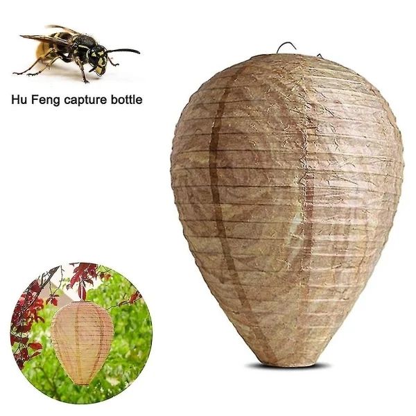 6pcs Non-Toxic Paper Wasp Traps, Wasp Nest Deterrent for Bees - Image 2