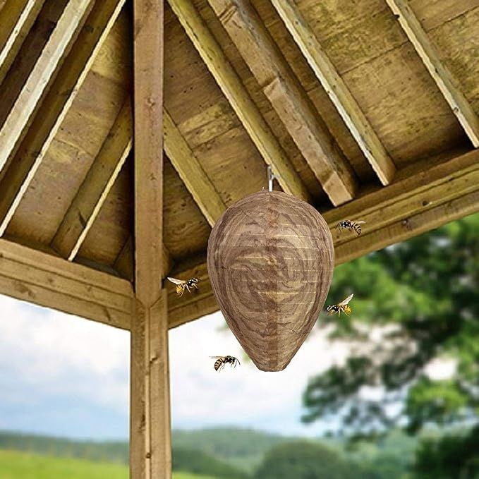 6pcs Non-Toxic Paper Wasp Traps, Wasp Nest Deterrent for Bees - Image 6