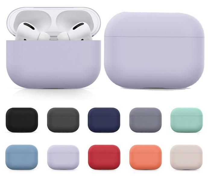 Silicone Case for AirPods Pro, Light Pink - Protective Cover Compatible with Apple - Image 1