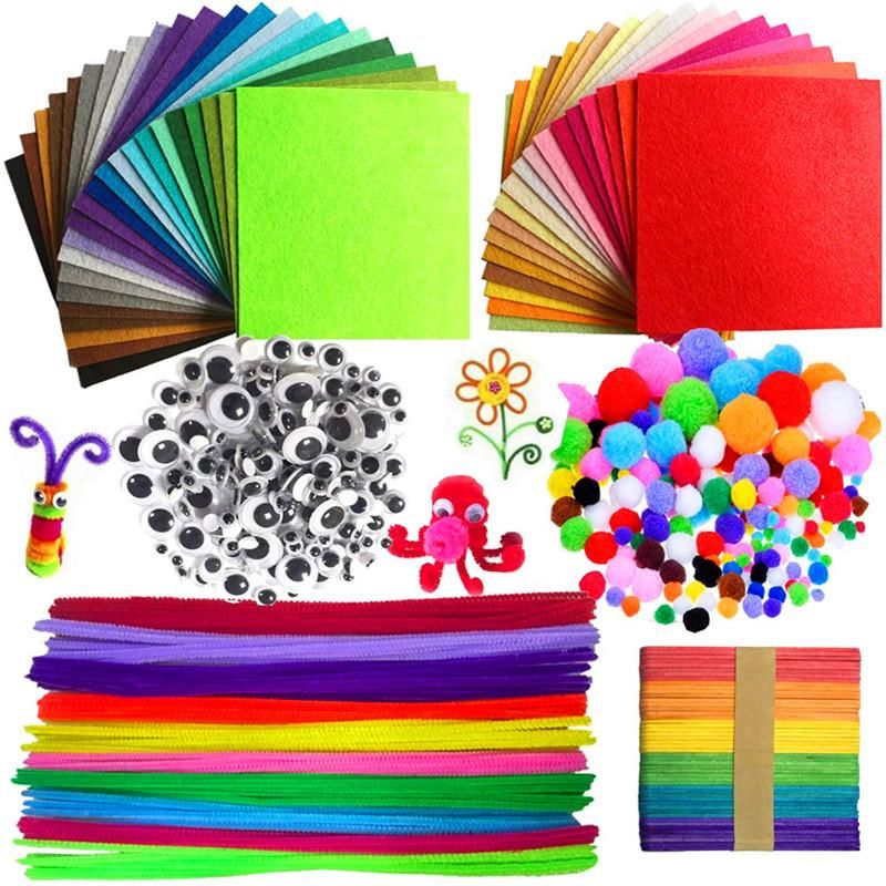 Colorful Mega Craft Kit with Pipe Cleaners, Moving Eyes, Balls, MultiColor - Image 1
