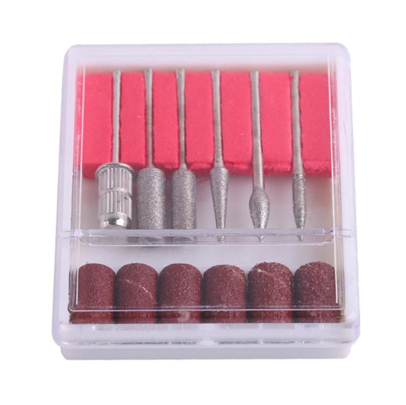 6pc drill bits for electric file sanding bands, silver - Image 6