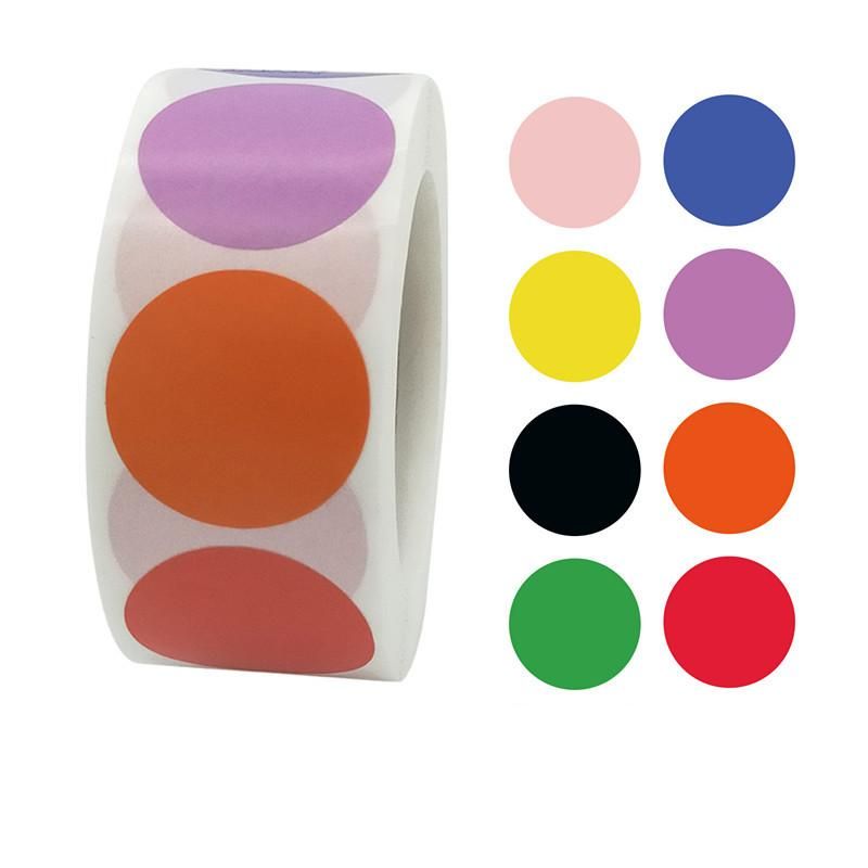 500pcs Dots Motif Cartoon Stickers, MultiColor - Image 1